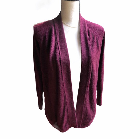 Clearance - Loft Soft Open Cardigan Sweater Purple - Picture 1 of 9